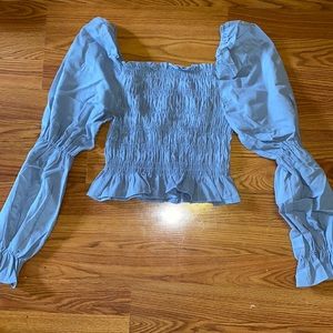 Puff sleeve crop top